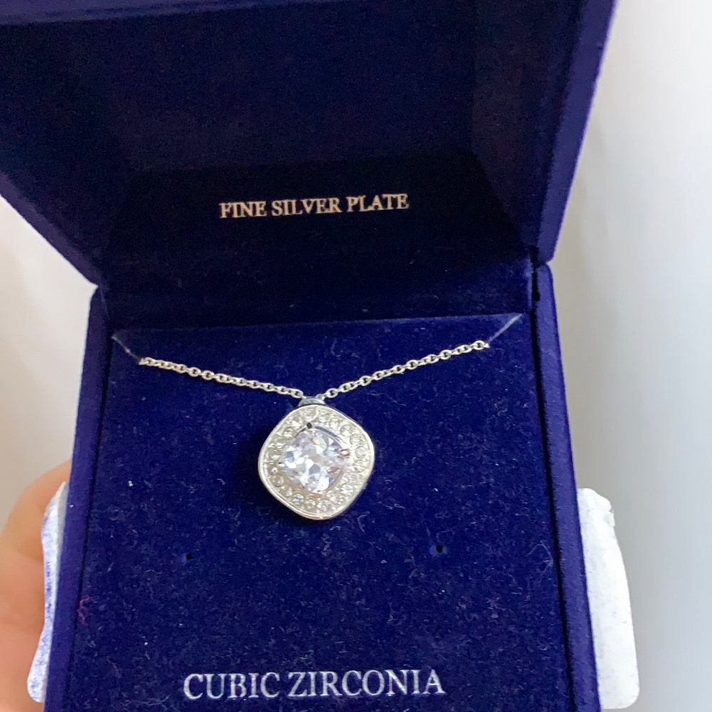 Fine silver plate necklace